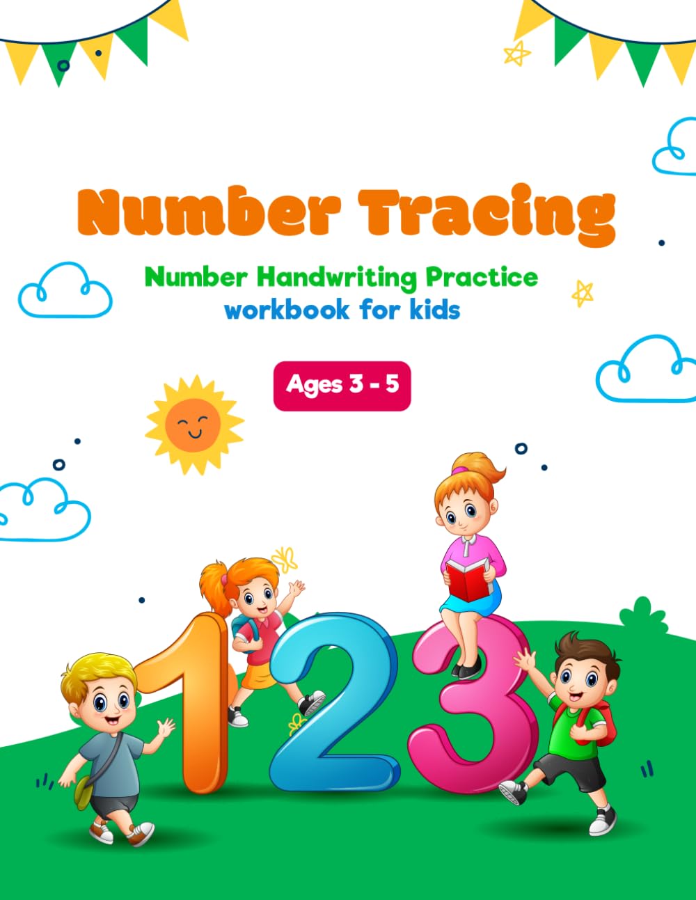 Number Tracing Workbook for Preschoolers Ages 3-4: Fun and Simple Number Practice to Build Early Math Skills, Handwriting, and Fine Motor Development