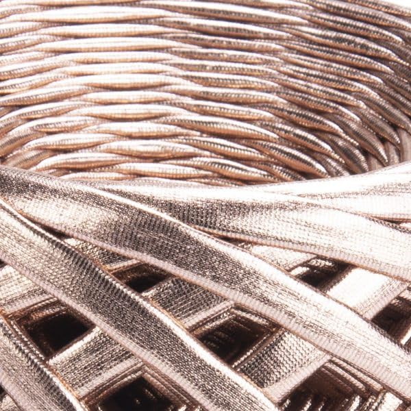 Image of YarnArt Metallic Club Super Bulky T-Shirt Yarn - 100% Polyester, 6.35 oz / 180 gr, 60 yrds / 55 Meters - Shiny Colors for Handbags, Rugs, Chic Night Bah, Crochet Bags (8125)