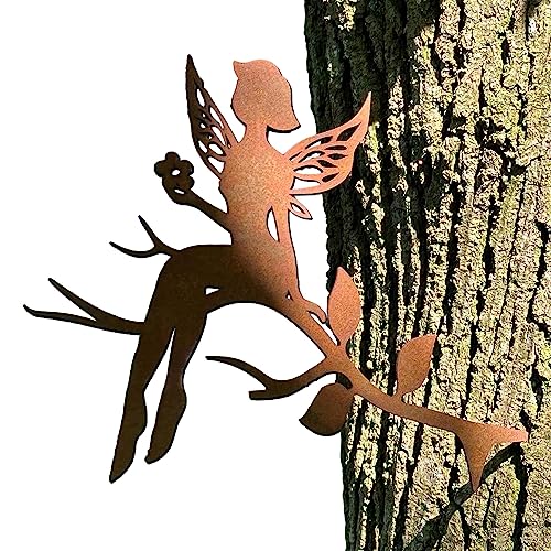 Cortenmeister - Edelrost Fee für Draußen. Baumstecker für Deinen...