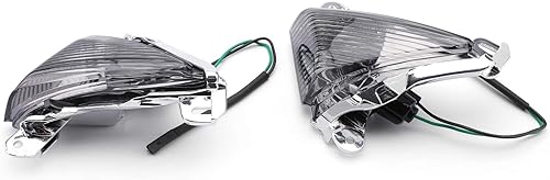 Miniatura 5 de Areyourshop Señales direccionales delanteras para lente para Kawasaki ZX14R 2006-2010, ZX10R 2006-2007, ZX636ZX6R 2005-2010, Ninja 650F 2006-2008,