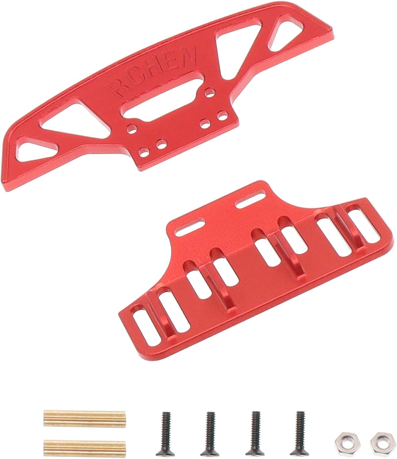 Metal Front and Rear Bumper Compatible with WLtoys 1/28 K969 K979 K989 K999 P929 P939 284131 MINIQ RC Car Upgrades Parts(Blue)
