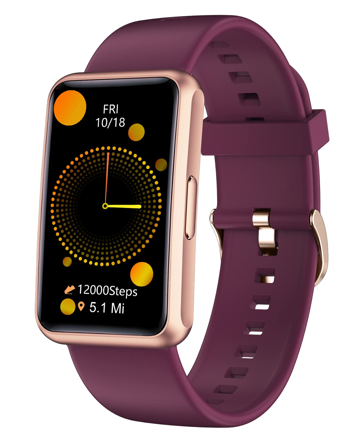 Fitness Tracker No Bluetooth No APP/Phone Required, Fitness Watch IP68 Waterproof with Steps Counter Sleep Tracker Alarm Clocks Stopwatch for Men Women Parents (Purple)