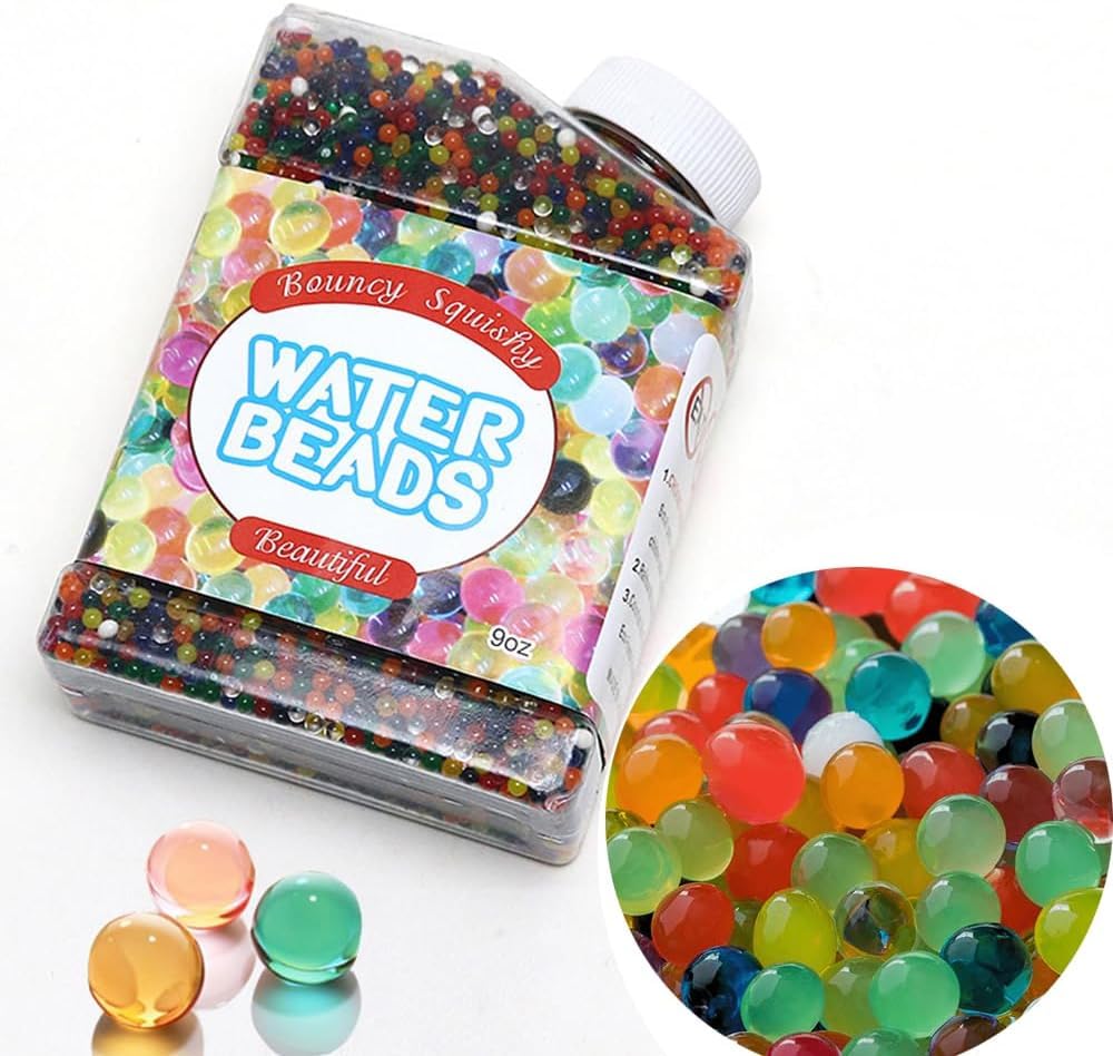 Colorful Water Beads Crystal Gel Beads Water Beads 50000 Gel Soil Water Floating Candles Making, Wedding Party Decoration Relief as Vase Filler Decor Decorative Home Accessories Plants and Craft