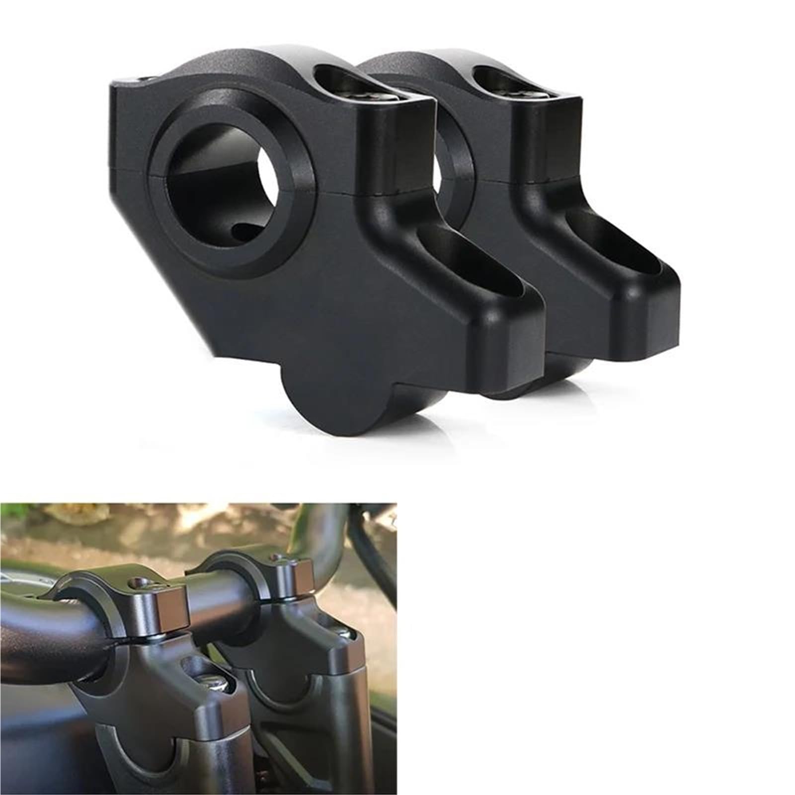 per Royal per Enfield Himalayan 2016-2023 Scram 411 2022-2024 Hunter 350 2022-2024 22mm 7/8" Riser Manubrio Estensione Back Moved Riser