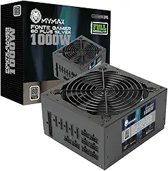 Fonte ATX 1000W Real Mymax Full Modular 80+Silver PFC Ativo
