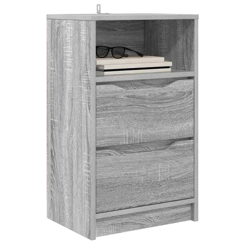 Vidaxl Bedside Table Sonoma 40 X 30 X 467 Cm Engineered Wood Grey
