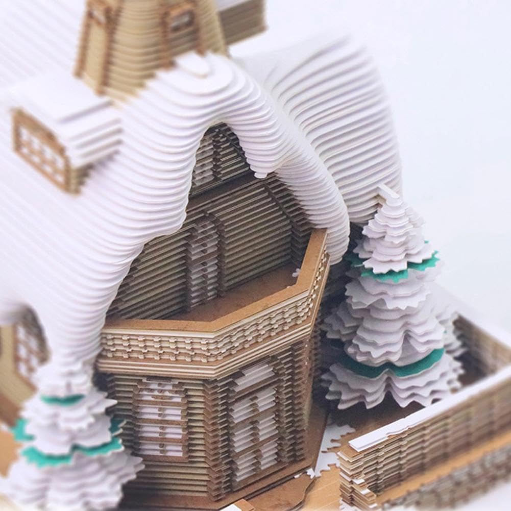 Kalendarz 3D, kalendarz 3D 2025, kalendarz czasowy 2025, podkładki artystyczne, kalendarz czasowy 2025, papier samoprzylepny 3D, świecący model architektoniczny, ozdoby prezentowe, domowe biuro