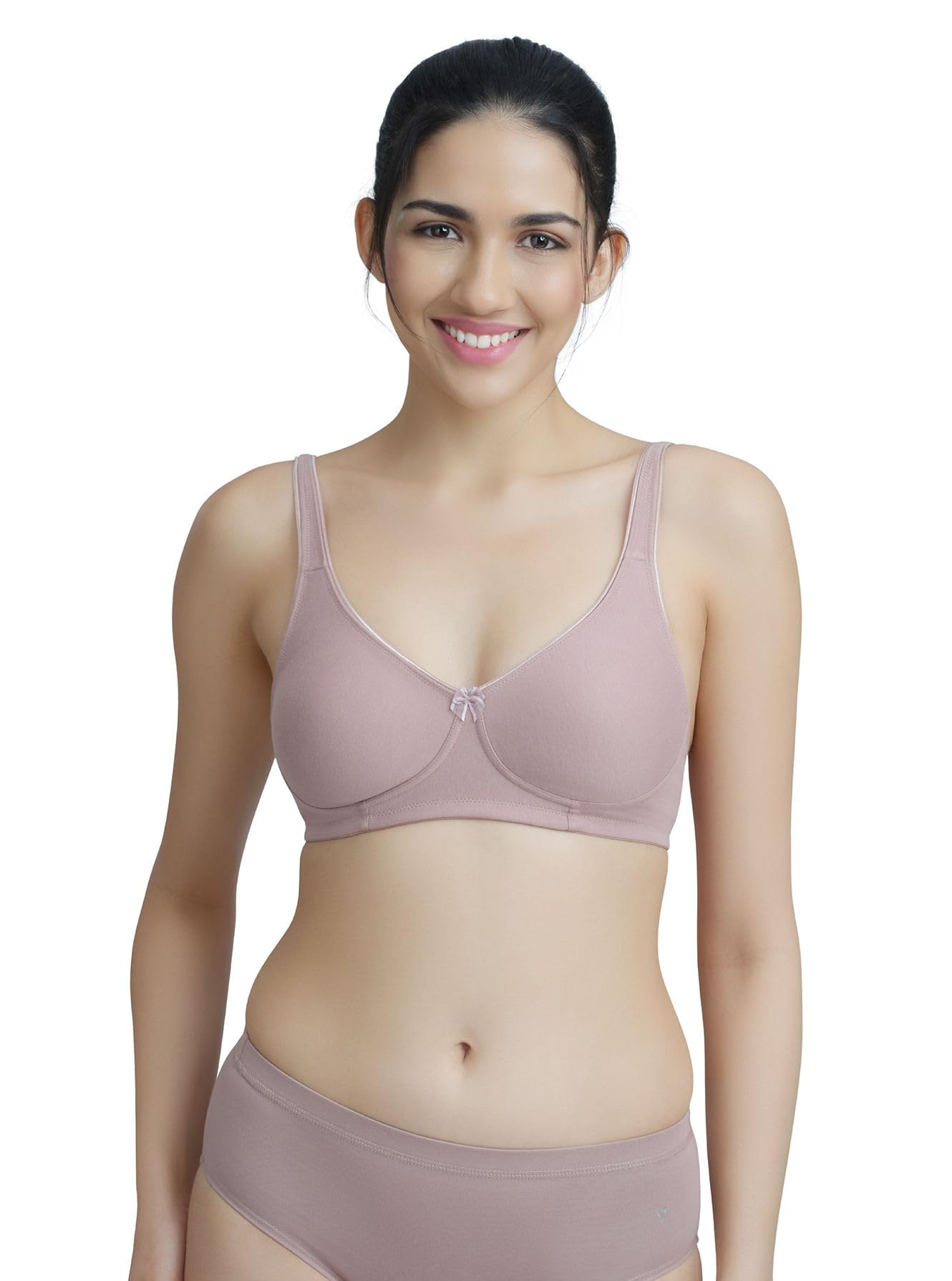 vstar IRIS Women's Cotton Rich Non-Padded Full Coverage Bra with Double-Layered Moulded Cups (B Cup)-picture-30