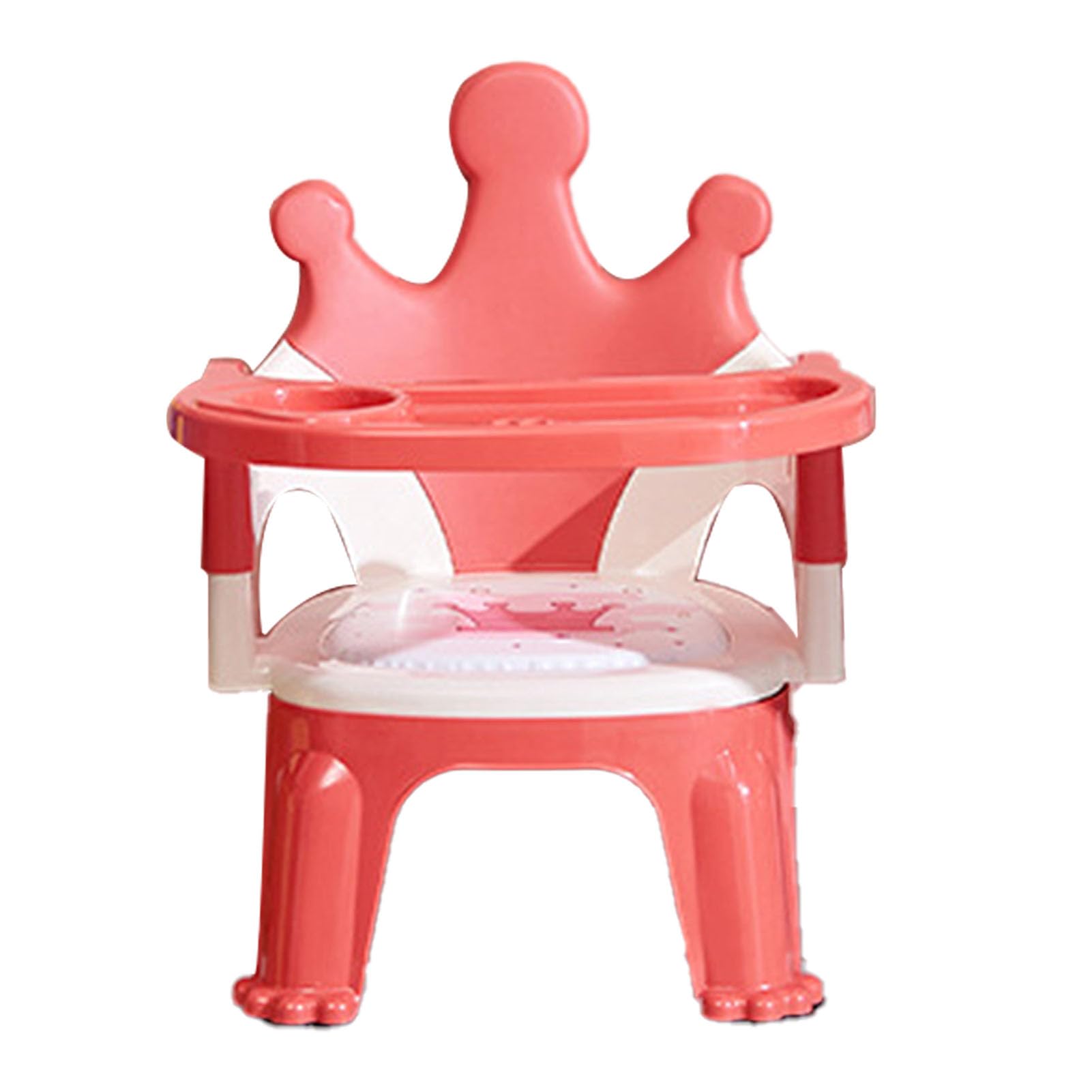 Cryfokt Seggiolino per Bambini Sedia da Pranzo Staccabile per Bambini in Cartone Animato per la Casa e L'asilo Plastica Confortevole 1 unità (rosso)