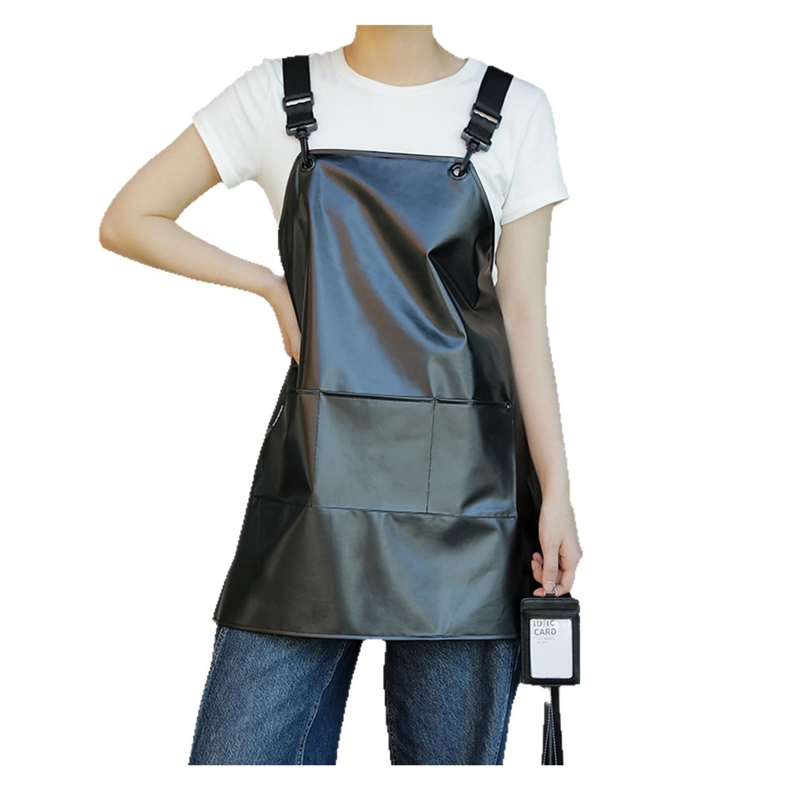 delantal cocina Delantal impermeable a prueba de aceite cocina hogar cuero suave restaurante café ropa trabajo hombres mujeres