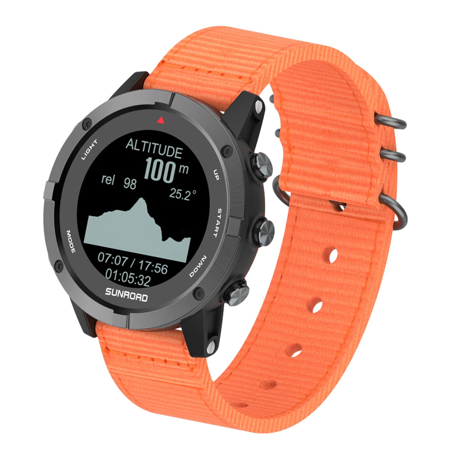 Lixada Montre de sport GPS avec moniteur de fréquence cardiaque, étanche jusqu'à 100 m pour course à pied, natation, cyclisme, escalade