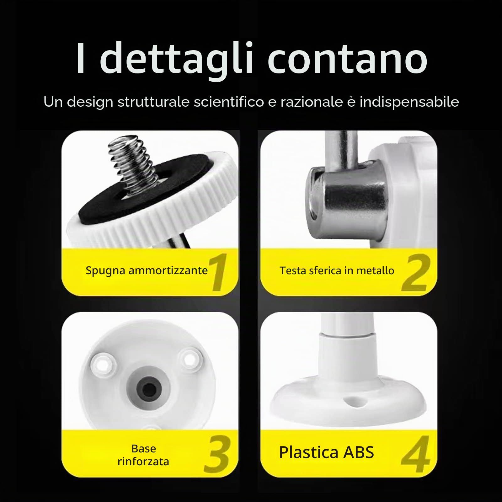 Zimoer 3 Supporto Da Parete Per Telecamere Di Sicurezza Da Interno/esterno, Supporto Da Parete Telecamera -supporto Da Soffitto Staffa Regolabile Per Arlo, Arlo Pro E Altri Modelli Compatibili