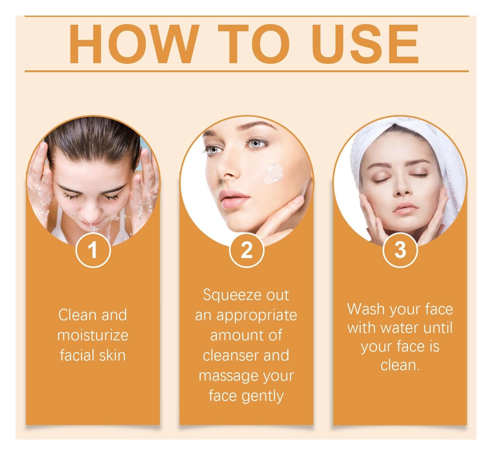 Limpiador facial de papaya 3.53 oz, limpia los poros faciales y proporciona una hidratación refrescante(2pcs)