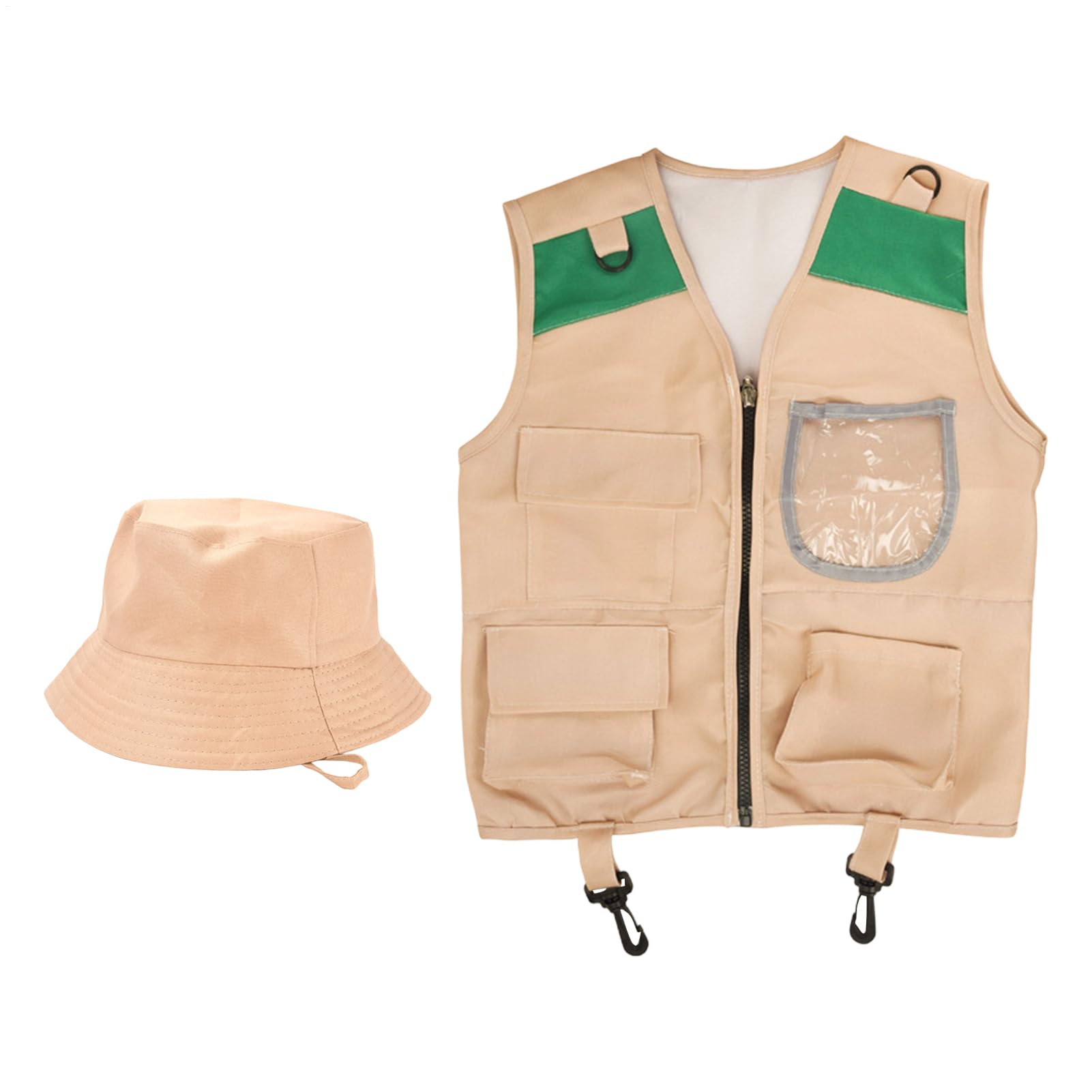 Kids Explorer Costume - 165g Outdoor Adventure Kit | Washable Fishing Vest | Kids Safari Costume | Play Fishing Polyester