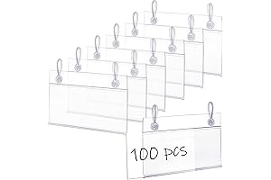 Elsjoy Shelving Label Card Holders