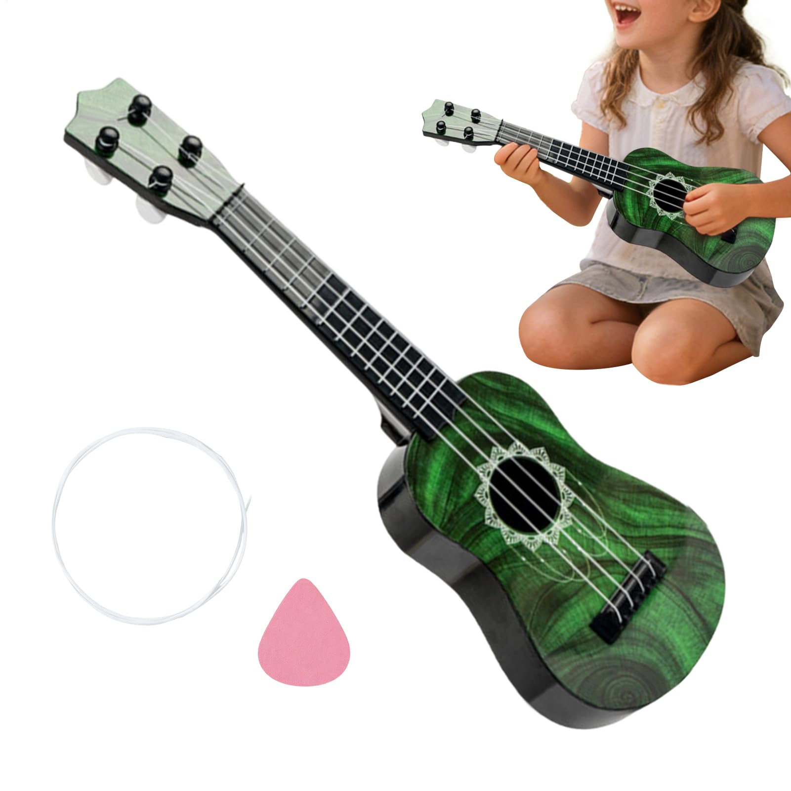 Ukulele para Principiantes | de 4 Cuerdas para Iniciación,Instrumento Musical Infantil | para Clases Colegio Guardería Niñas Niños Hogar Estudio — view 10