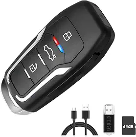 Chave de carro para câmera oculta - 1080P - Mini câmera portátil - câmera oculta com câmera de segurança de detecção de movimento