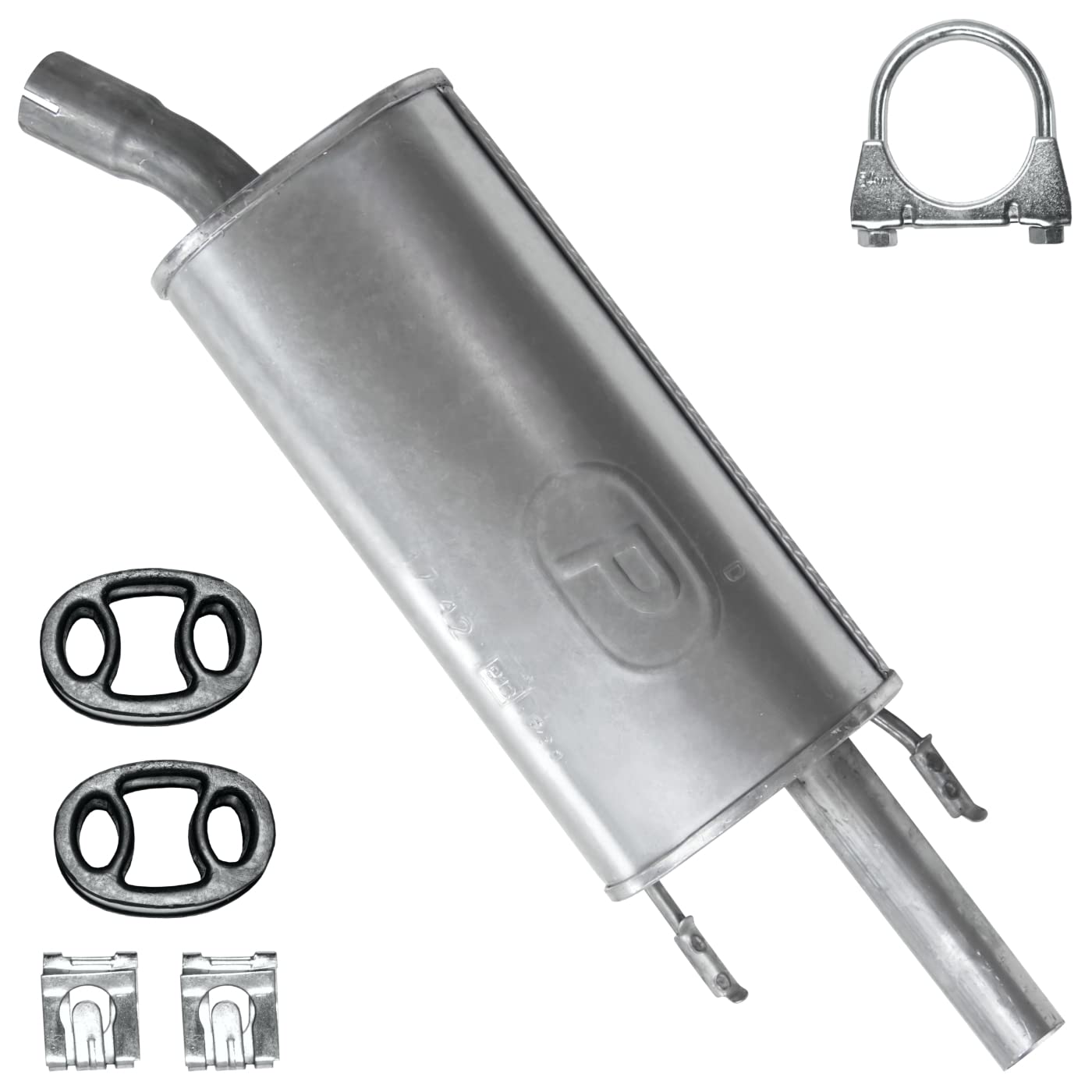 POLMOstrow Auspuff Endtopf für Opel Corsa 2 II B 1.2 1.4 1.5 D 1.7 D Fließheck 1993-12.2000