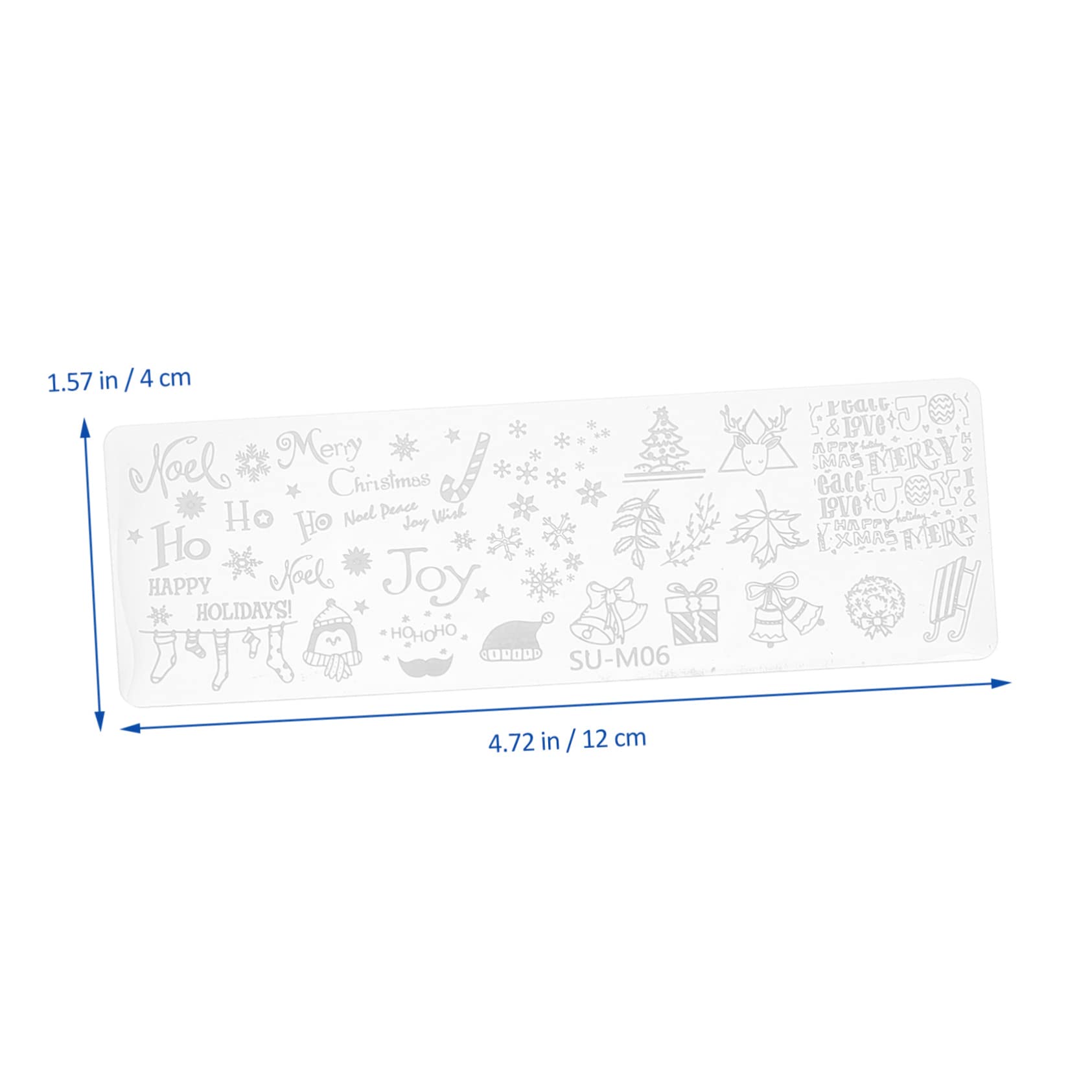 Healvian 18piezas Placas De Estampado De Uñas Navideñas Plantillas De Manicura Para Decoración De Uñas Herramienta De Estampado De Patrones Para Salón y Uso Casa