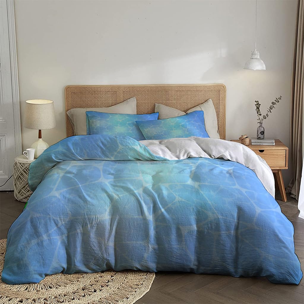 NIBAINLO 布団カバー水 肌に優しい ピーチスキン加工 掛け布団カバー 和式 洋式 あったか 布団カバーセット リバーシブル ホームステイ ホテル 家庭兼用