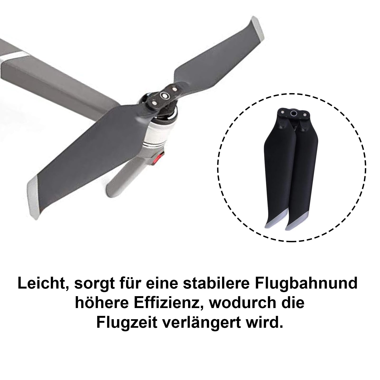 Hélices De Rechange Pour Drone DJI Mavic 2 Pro/Zoom - Lot De 2 Paires - Matériau PC, Pliables, Faible Bruit