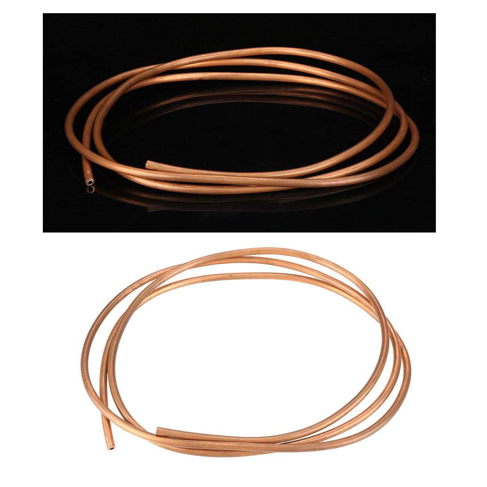 Kupferrohr Weichzustand Kupferrohr 2m T2 Weichkupfer-Rohrrohr ID 4 mm Außendurchmesser 6 mm Dicke 1 mm für die Kühlung