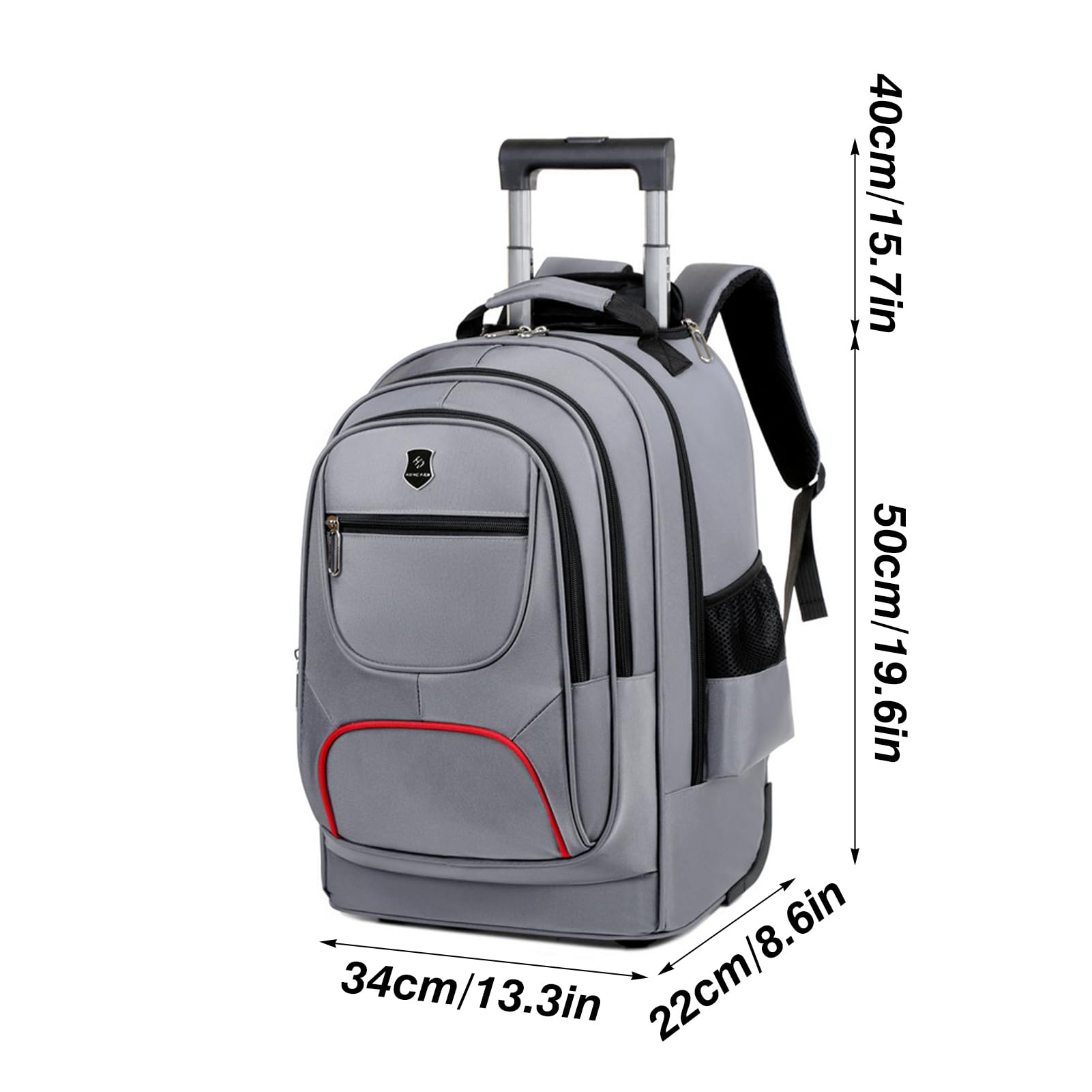 Zaino Trolley Per PC Bagaglio A Mano Borsa da Viaggio con Scomparto Per Computer Impermeabili Lavoro e Tempo Libero Uomo Donna
