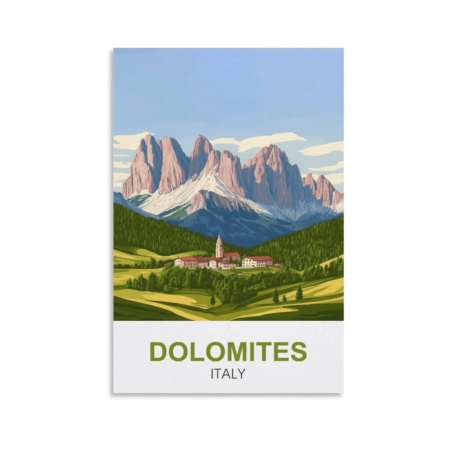 EZMLFA DIY 5D Diamond Painting Kits for Adults,Dolomites Italy DIY Diamond Art Kits Gem Painting Crafts for Home Wall Decor 30x40cm