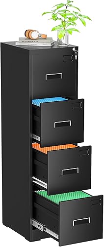 Miniatura 35 de Superday Archivadores de 3 cajones, archivador vertical de 18 pulgadas de profundidad con cerradura, archivador de bloqueo para oficina en casa