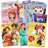 Disney Coloring Books for Kids Toddlers Bulk Set Bundle -- 8 Disney Books with Stickers and Door Hanger (Minnie Mouse and Friends)