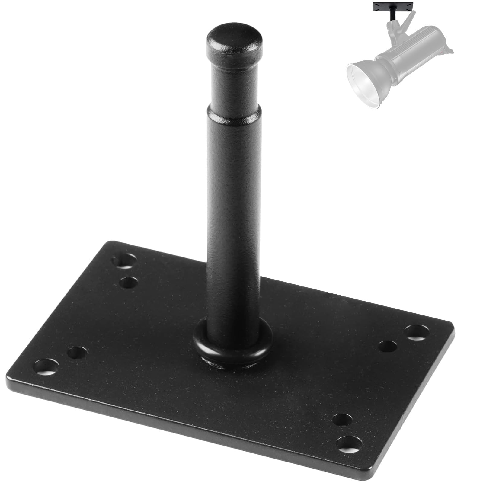 Studio Baby Pin Plate Wall Ceiling Mount,5.9" Mini Lighting Wall Holder with 5/8" Stud for Photo Studio Light Stand Flash Accessories…