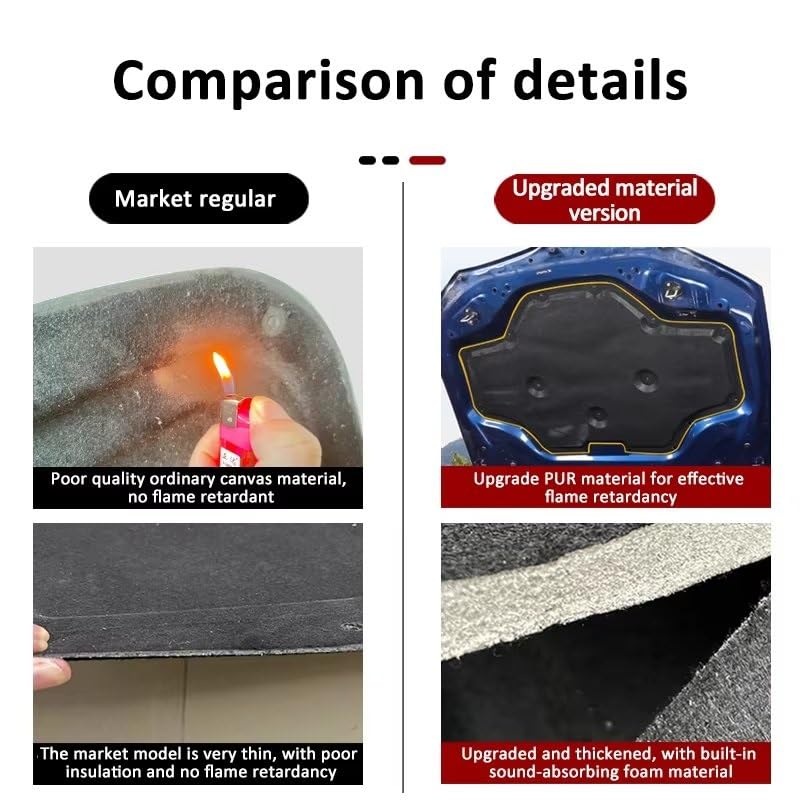 Tapis de sol isolant pour Nissan Altima L32 2007-2012 capot avant - 5