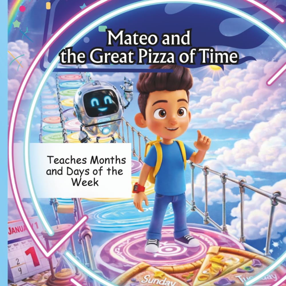 Mateo and the Great Pizza of Time :: A Magical Storybook that Teaches Months and Days of The Week