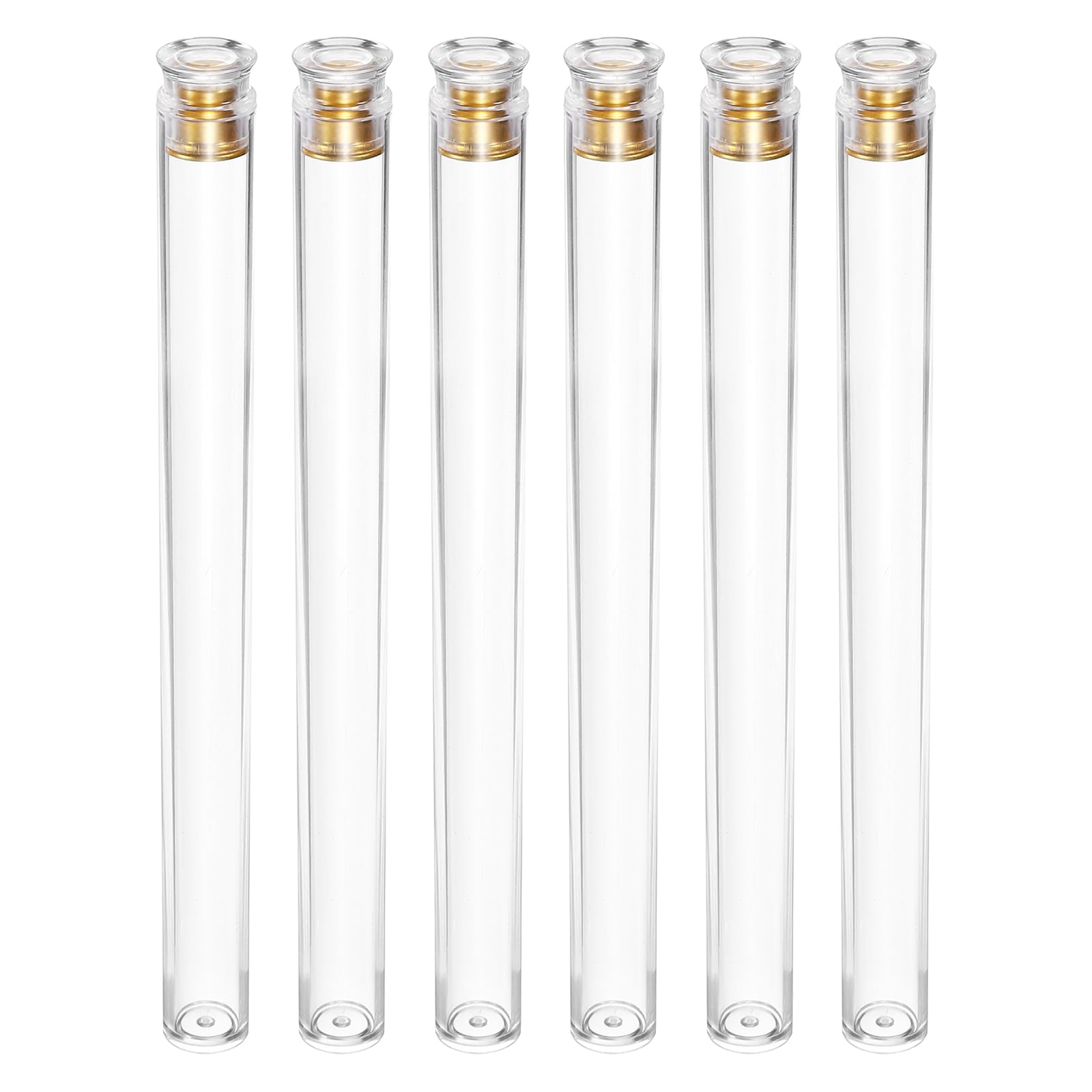 Tube d'encens acrylique transparent avec porte-encens métal pour parfum d'intérieur