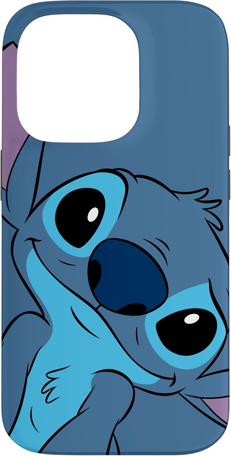 iPhone 14 Pro Disney Lilo and Stitch Cute Stitch Face Slate Gray Case