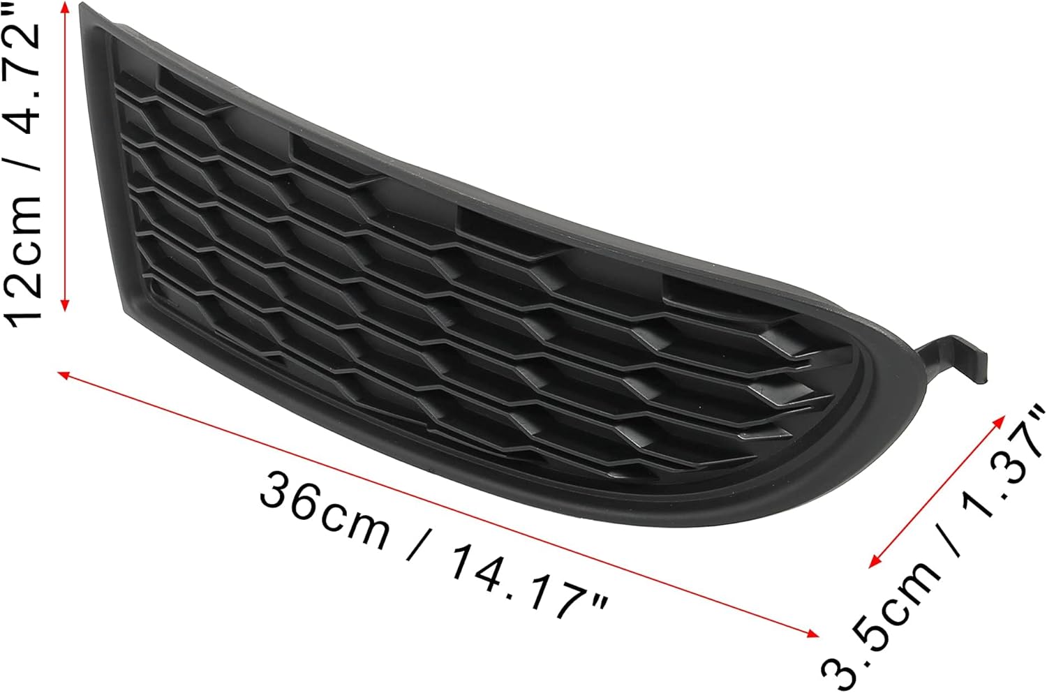 Unifizz Car Front Bumper Fog Light Lamp Right Passenger Side Grille Cover Fog light Frame Honeycomb Mesh Bezel Trim Black Front Grill 68079852AB for Do-dge Journey 2014-2017 2019 2020