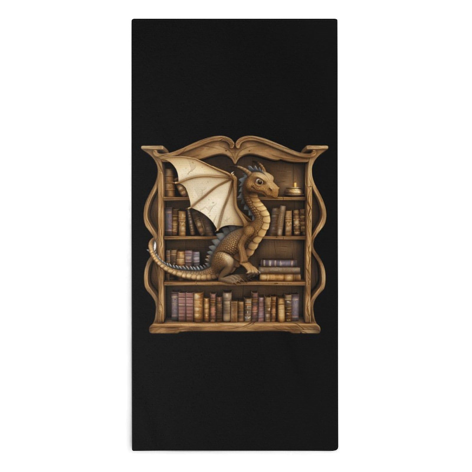 TXFBTRFSA World Full Bookworms Be A Book Dragon Hand Towels for Adult Face Towel Bath Beach Swim Accessories
