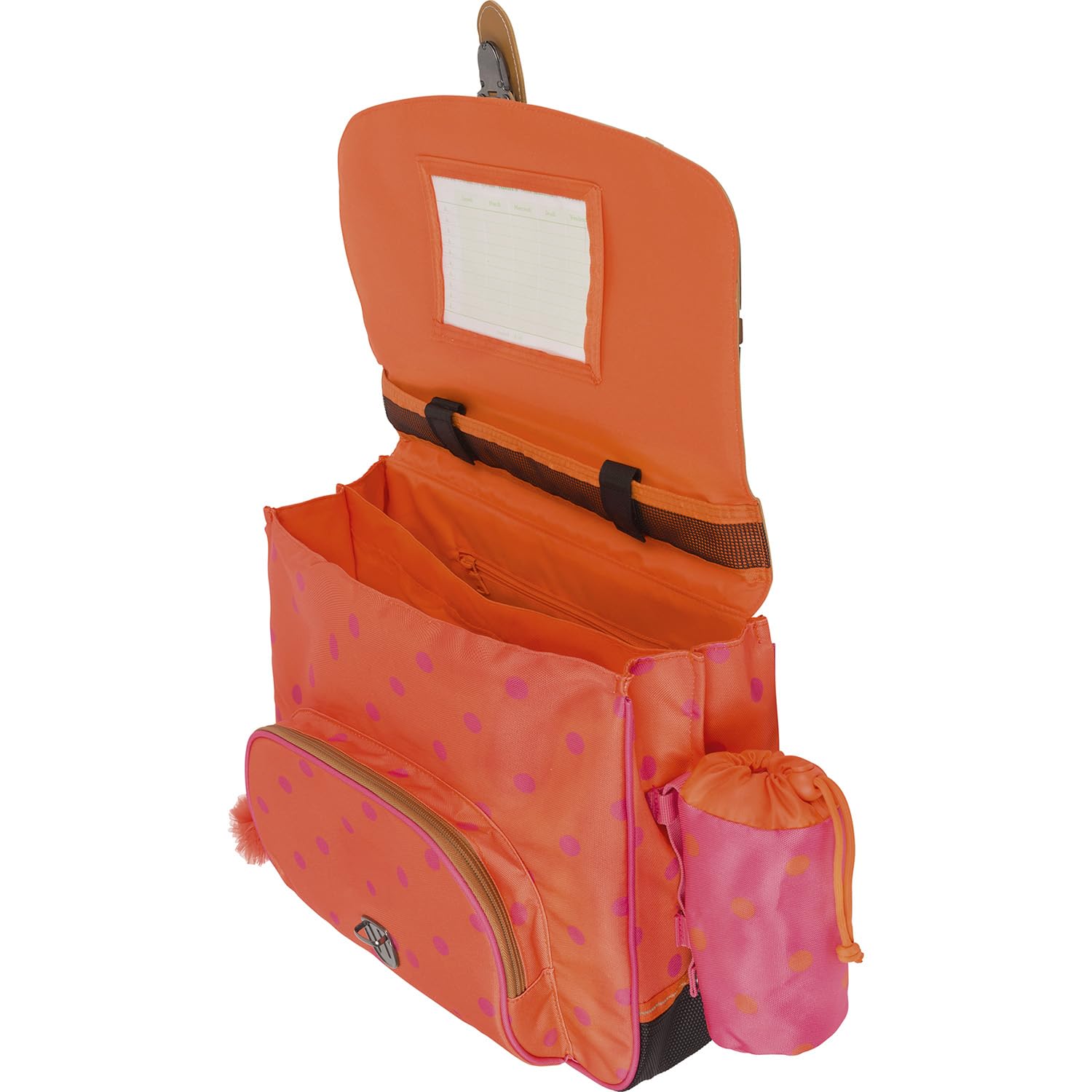 Tann's Sidonie, Cartable Fille, Rose/Orange, 38 cm