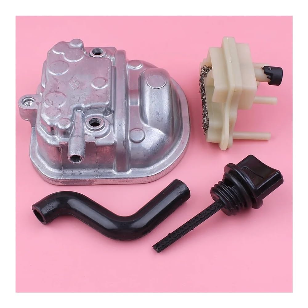 Cubierta de Culata, Tubo de Aceite de ventilación, Manguera, Varilla de Nivel, Filtro, Kit Sperator Apto for GX35, cortacésped, Motor de Repuesto
