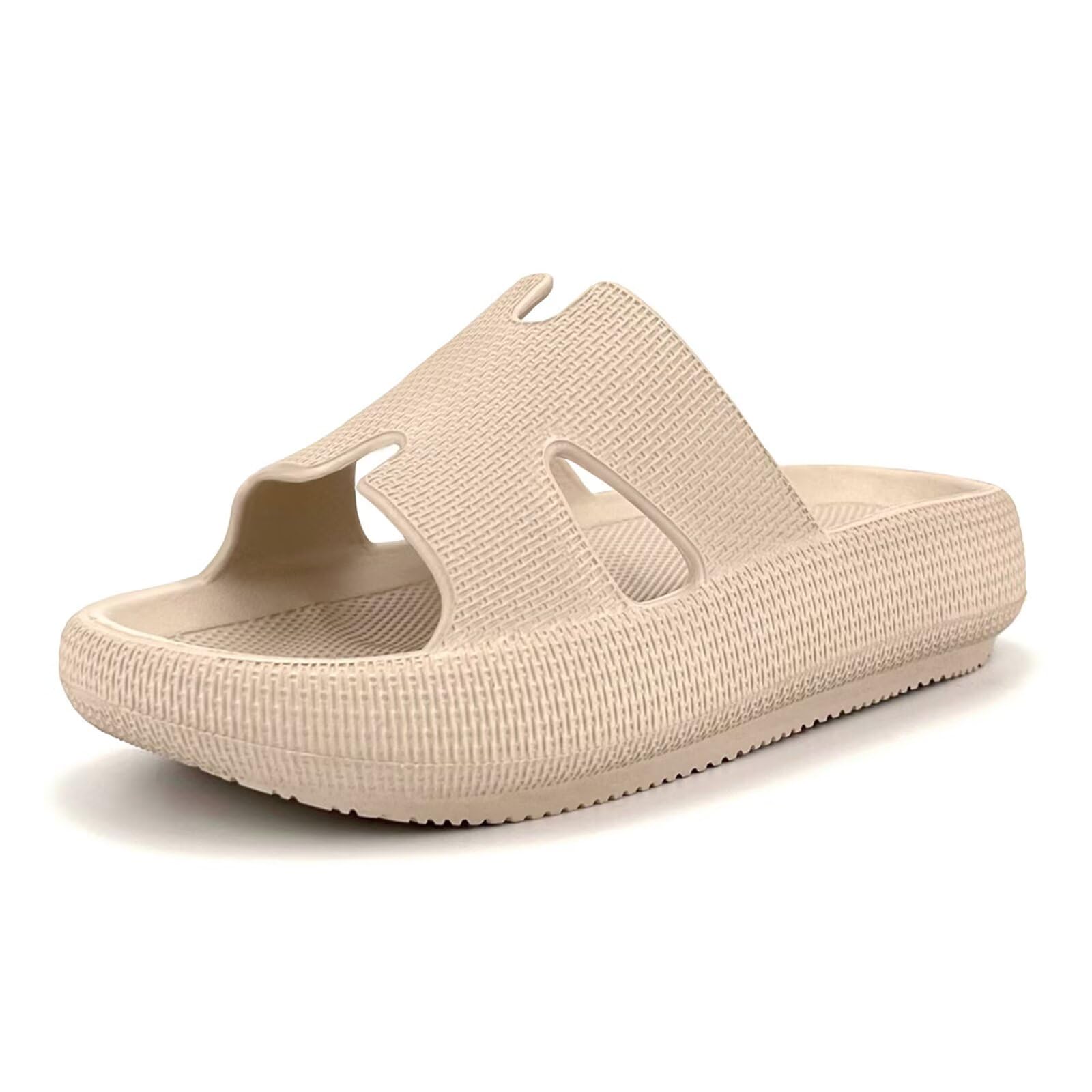 Scecocrs H-starp Cloud Cushion Slides for Women,Womens Platform Comfortable Memory Foam Arch Support Recovery Sandals,Waterproof EVA Cushioned Pillow