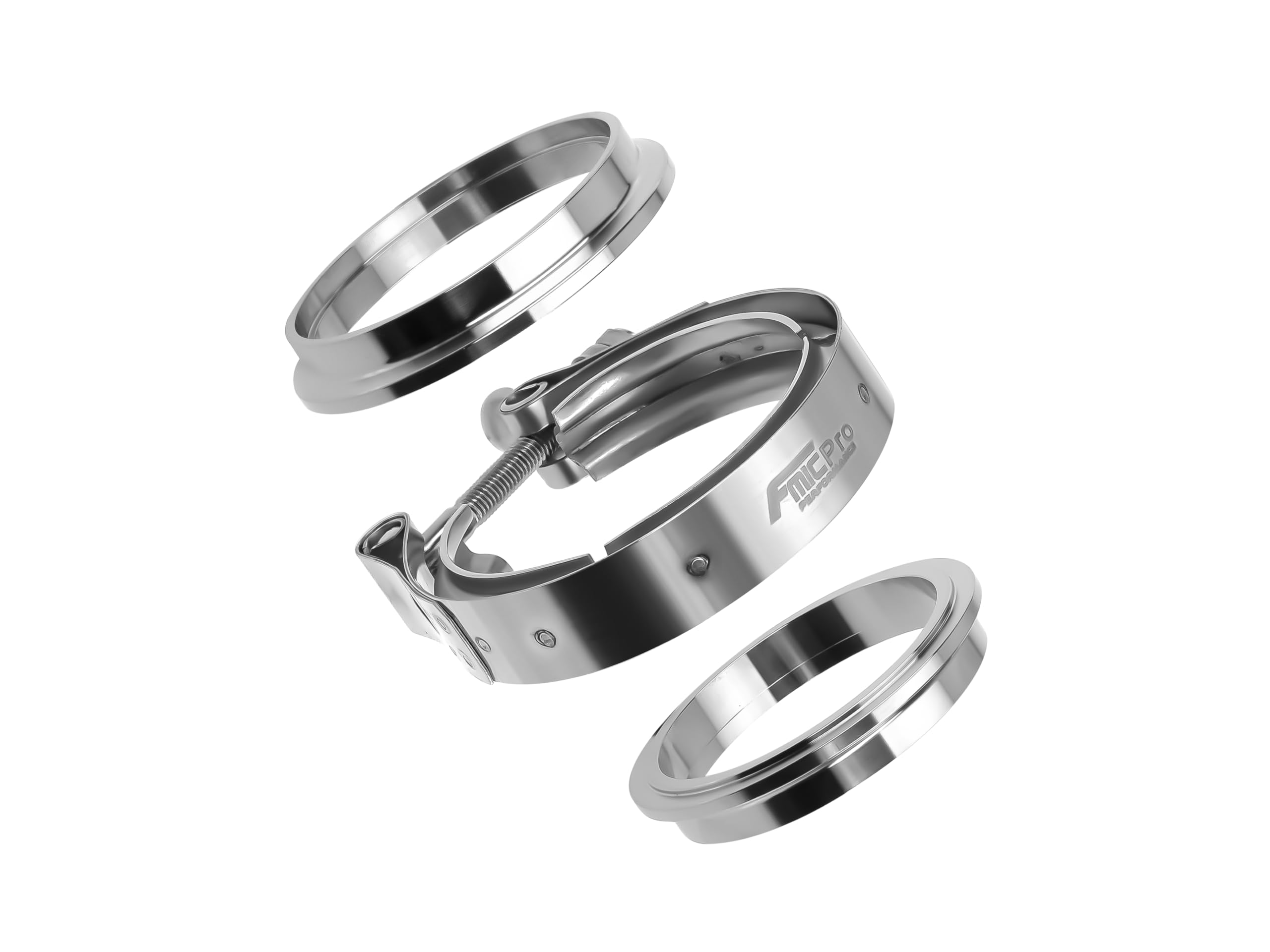 fmic.eu PERFORMANCE Fascetta V-Band inox 60mm (2,35 Zoll) kit flange turbo scarico motorsport tuning