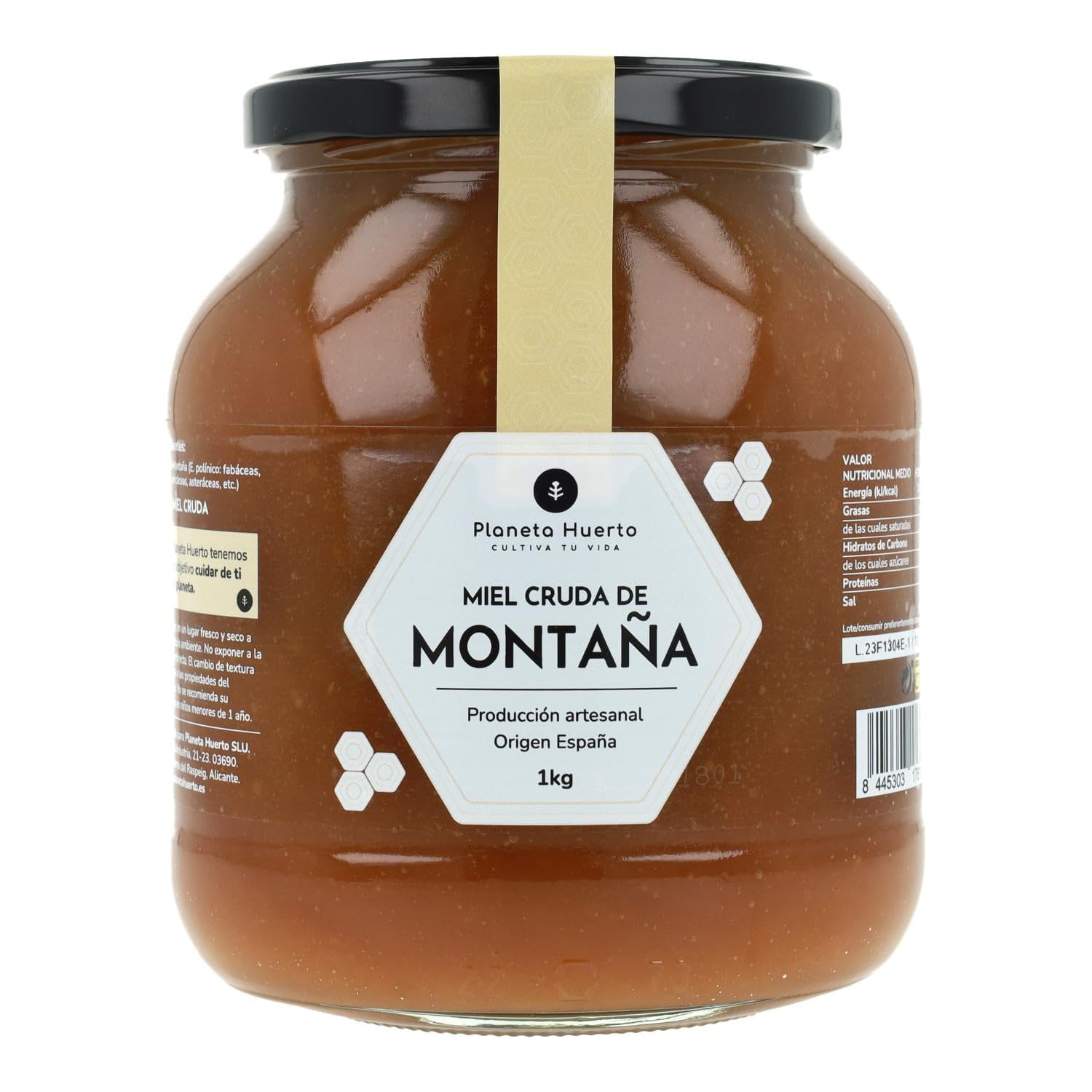 PLANETA HUERTO | Pack 6x Miel Cruda de Montaña 1 Kg