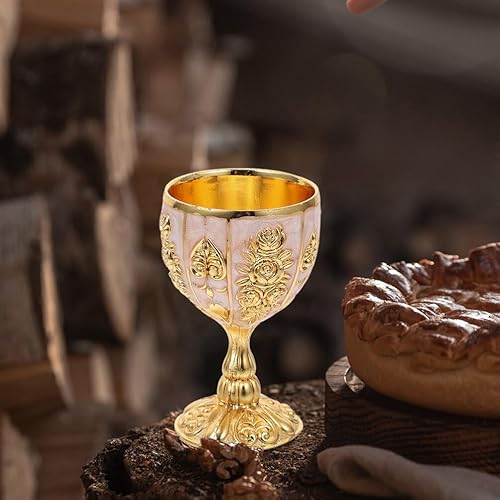 Miniatura 8 de BESPORTBLE Copa de vino de alta gama europea Copa de cóctel Titulares de vino tinto vintage cáliz taza de whisky medieval copa de beber copa