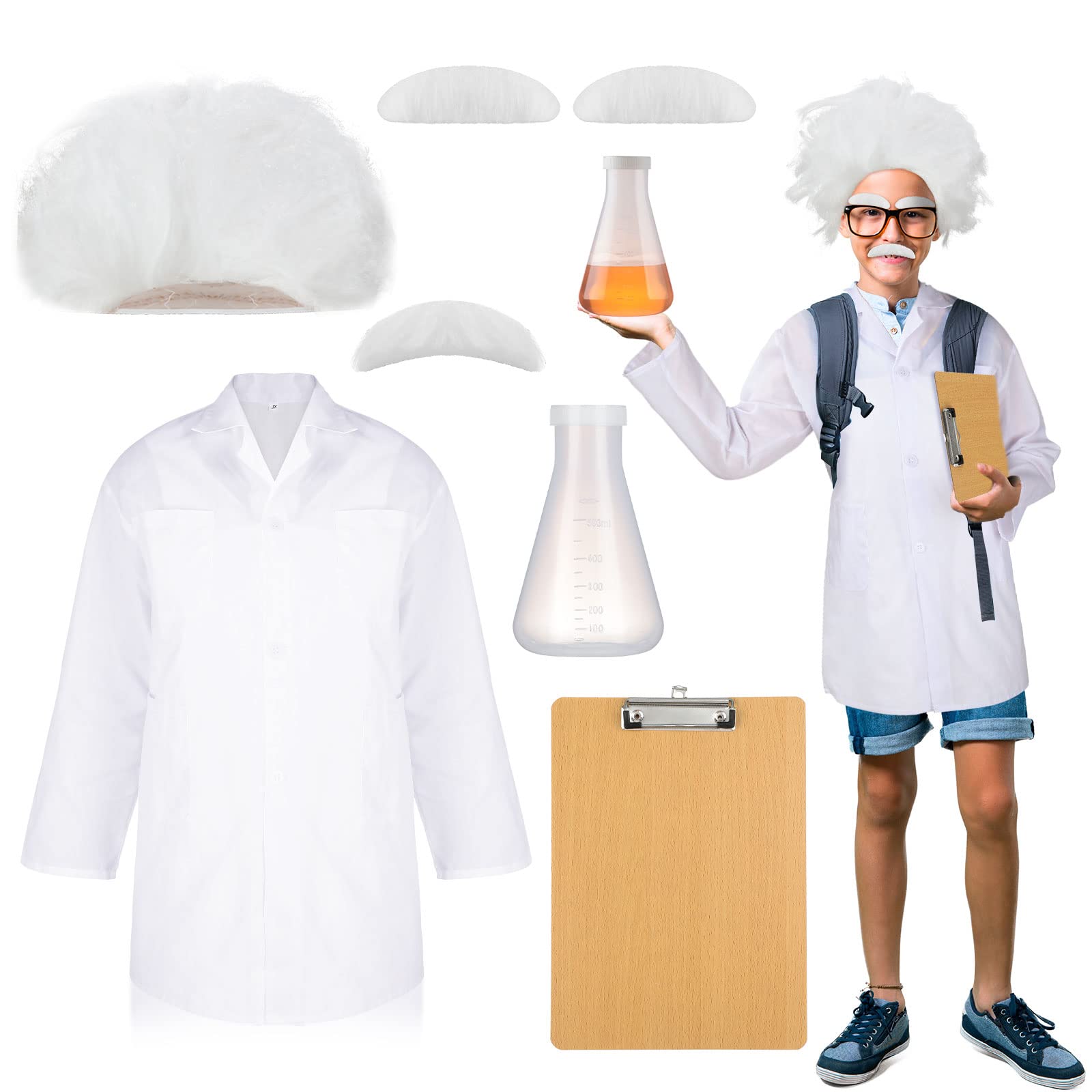 Buy 7 Pieces Child Physicist Costume Set Mad Lab Scientist Costume Set