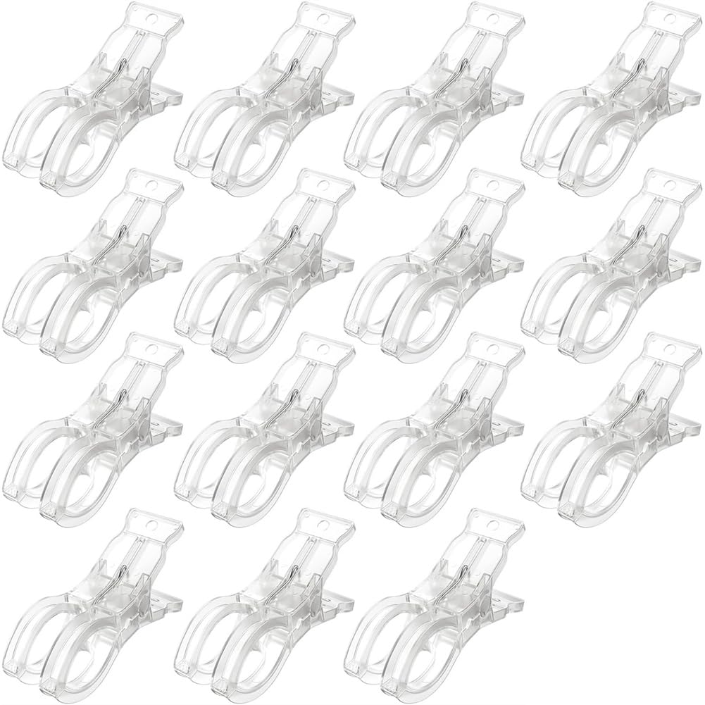 CTRLZS Large for Backdrop Clamps, 15 Pack Balloon Arch Clips, 3.5" Plastic Supplies for Birthday Decorations Accessory