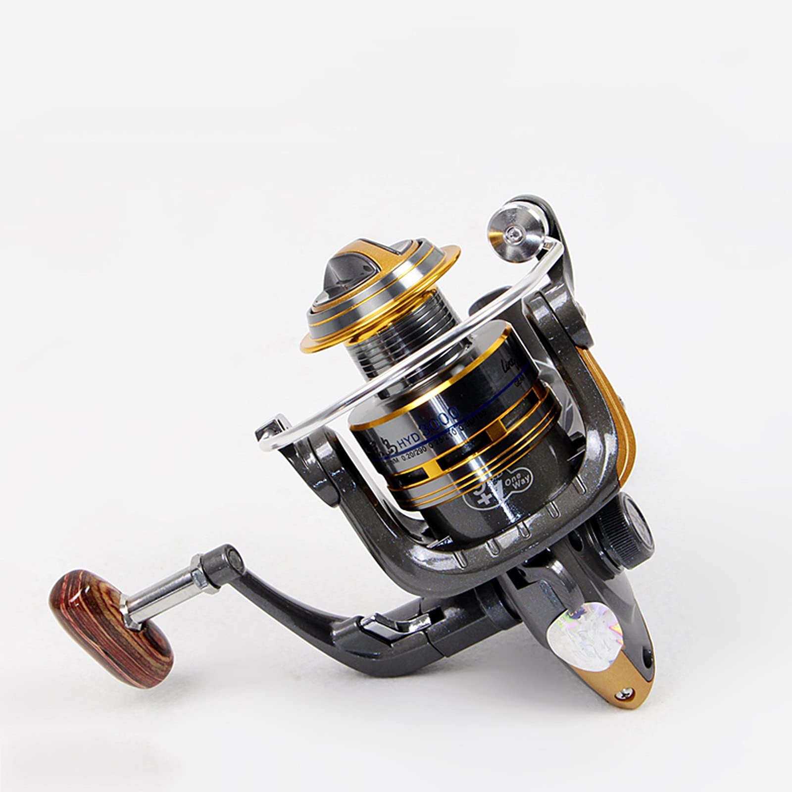 Kołowrotek spinningowy w całości metalowy 11-łożyskowy kołowrotek wędkarski Haiganluya 1000-6000 żyłowy kołowrotek wędkarski (rozmiar: 5000 serii)
