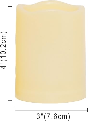 Miniatura 7 de Vela de pilar LED para exteriores, resistente al agua, sin llama, con control remoto y temporizador, funciona a batería, vela decorativa de plástico