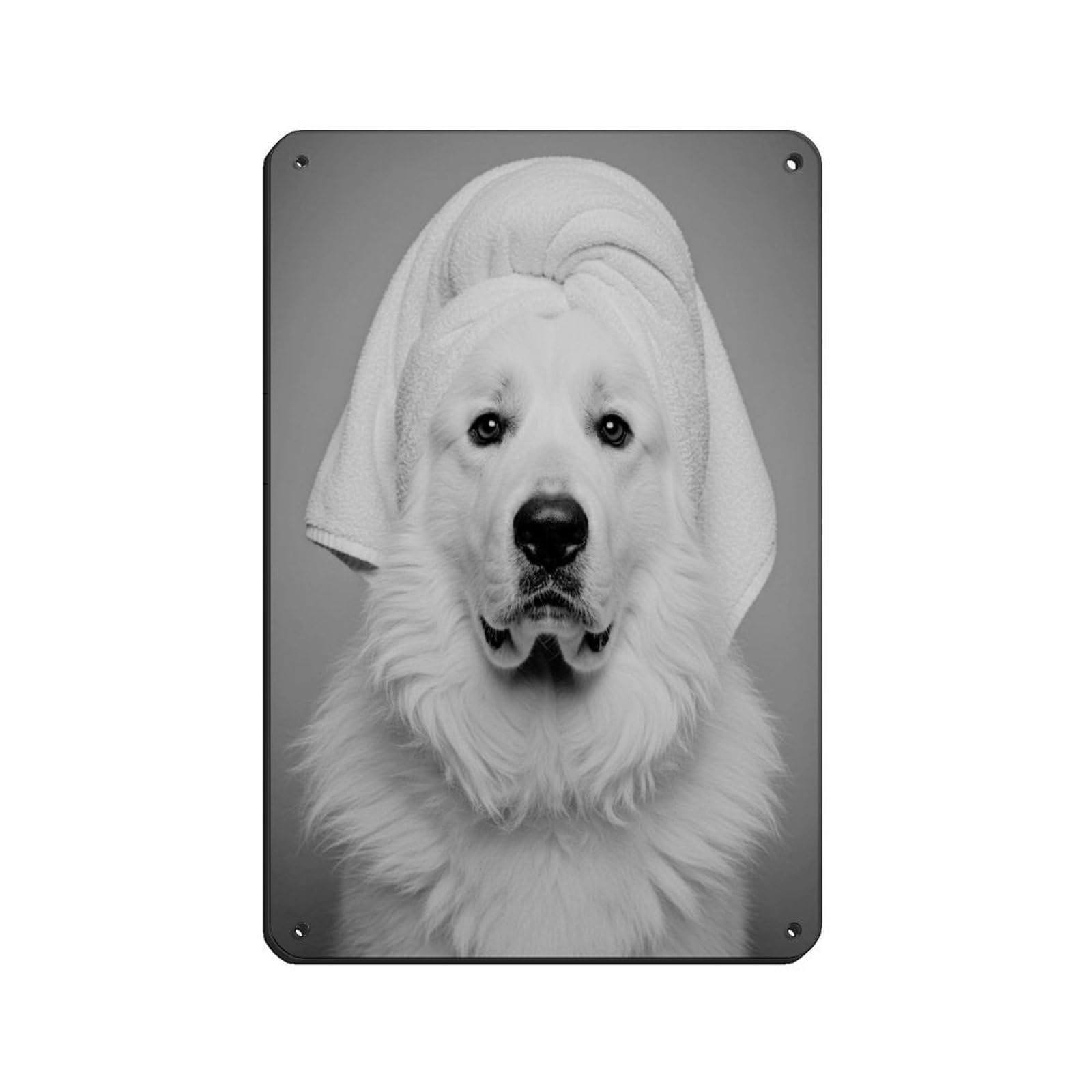 Bathroom Spa Art, Great Pyrenees Décor Art Tin Sign Vintage Metal Pub Club Cafe Bar Home Wall Art Decoration Poster Retro 8x12inch(20x30cm)