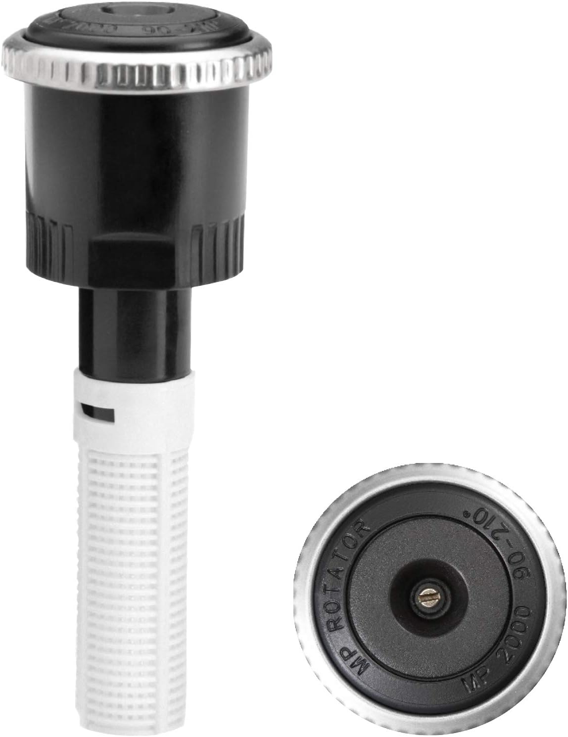 Hunter MP2000-90 Sprinkler Nozzle, Rotating Multi-Stream Head, Adjustable Arc 90 to 210 Degrees, 13 to 21 ft Radius, Water Saving, Fits Most Pop-Up Spray Bodies