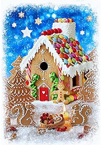 Fields 31' X 44' Panel Gingerbread Houses Gingerbread Men Christmas Candy Peppermint Lane Multicolor Cotton Fabric Panel (D401.56)